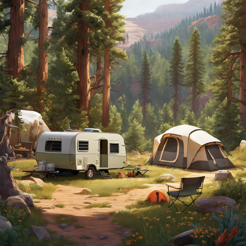 An image of a serene camping site nestled in St