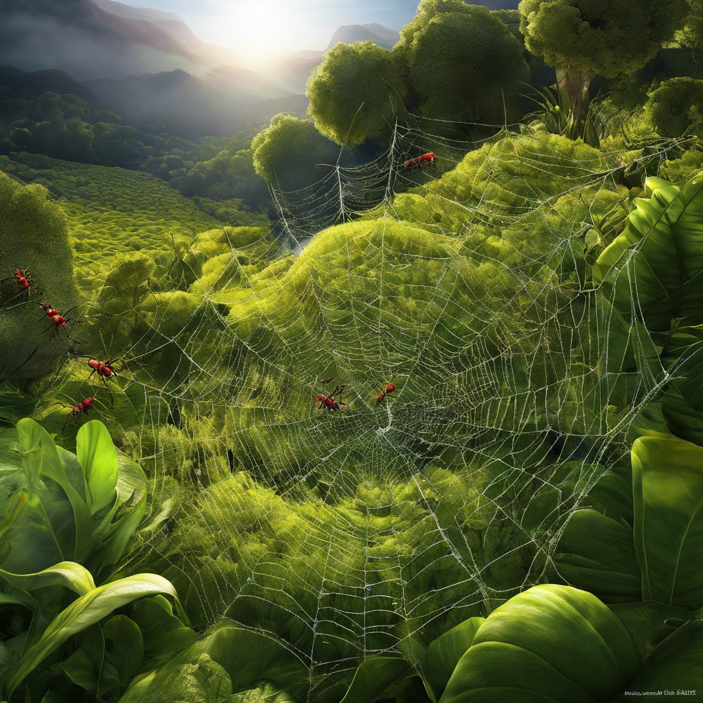 An image showcasing the intricate web of ant trails, crisscrossing through St George's vibrant ecosystem